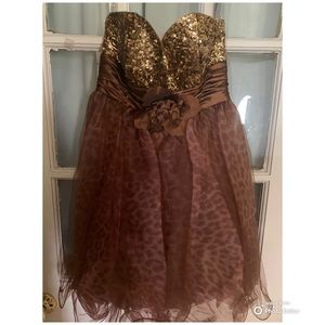 Leopard and Gold Dress